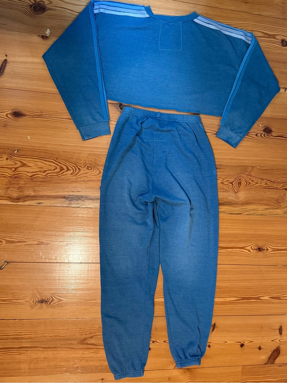 SET! Aviator Nation Sweatshirt & Sweatpants Faded Water Y2K Streetwear Surf Girl - Picture 7 of 13